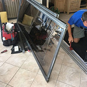 sliding glass door frame repair Garden Grove